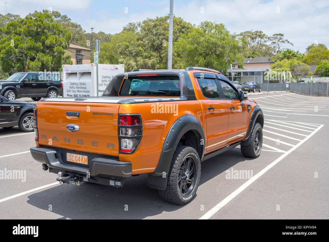 Ford Ranger Wildtrack utility vehicle ute in Sydney,NSW, Australia Stock Photo