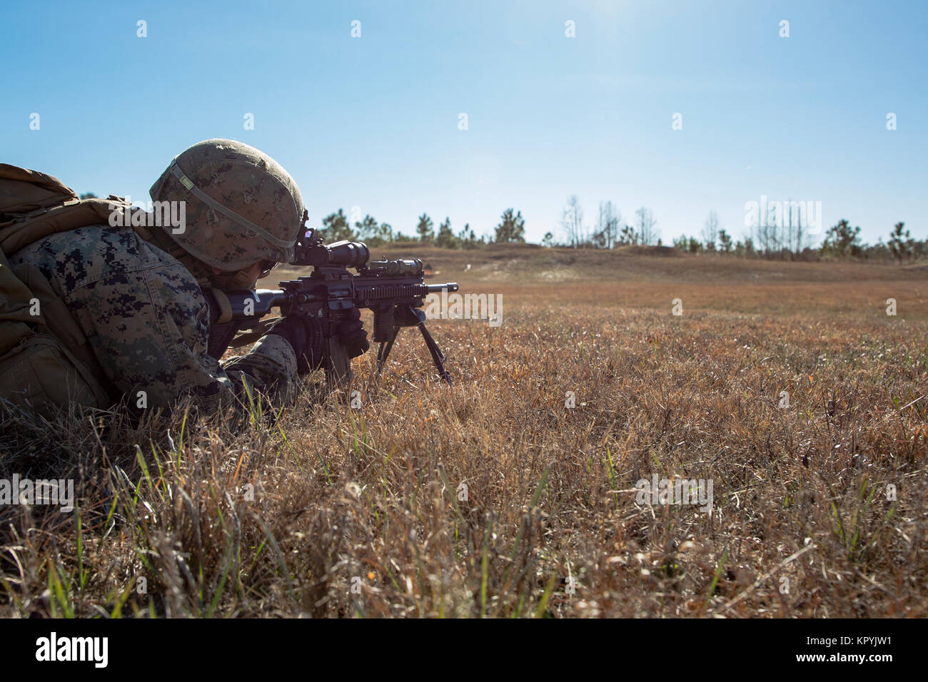 Lance Cpl. Kevin Perez, an automatic rifleman with Alpha Company, 1st ...