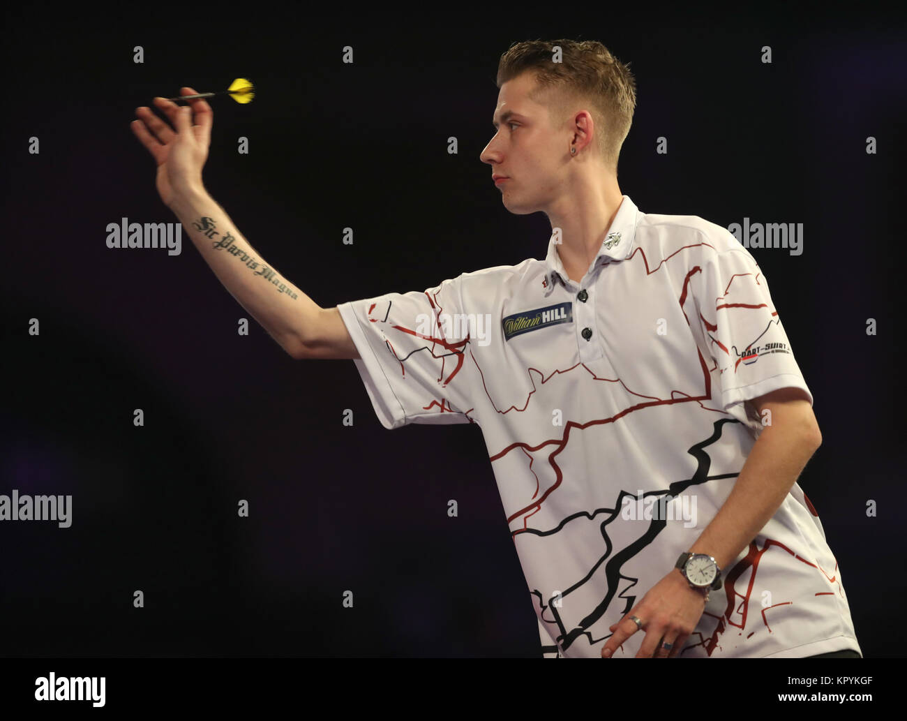 Kenny Neyens during day four of the William Hill World Darts Championship  at Alexandra Palace, London Stock Photo - Alamy