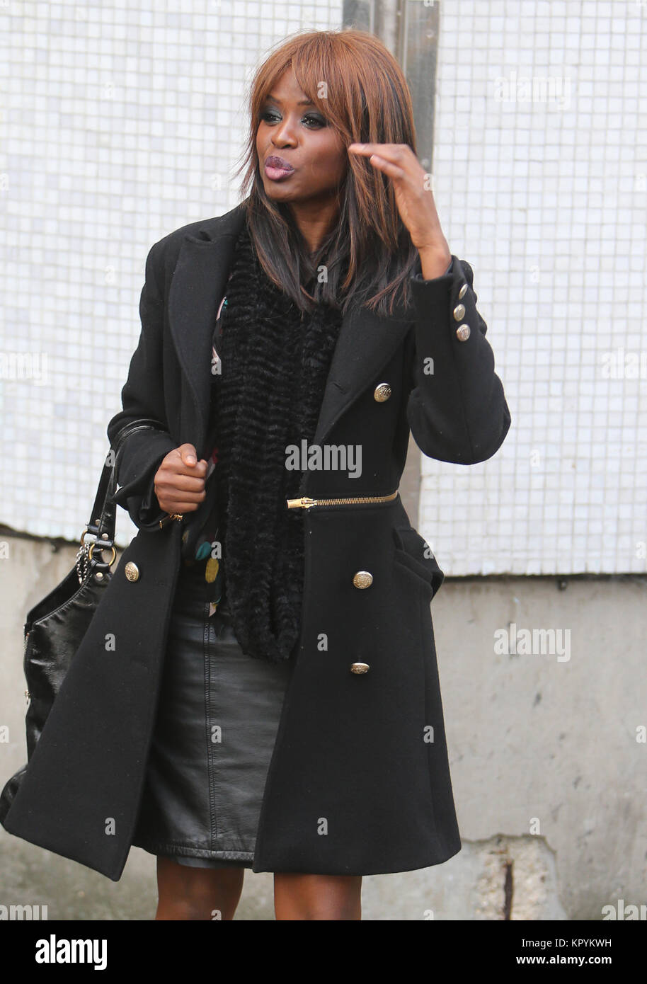 June Sarpong outside ITV Studios Featuring: June Sarpong Where: London