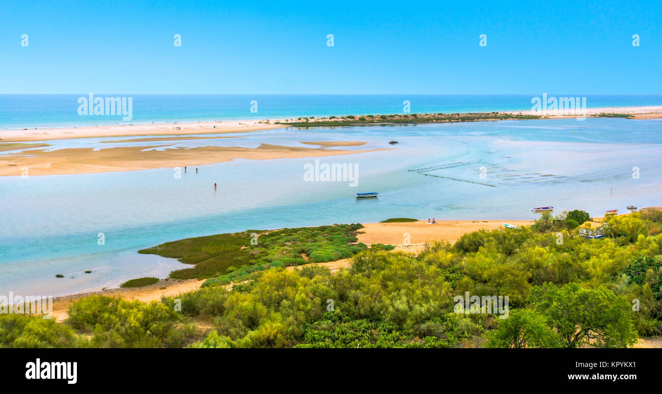 Cacela Velha, old fishermen village near Vila Real de Santo Antonio, Algarve, Portugal. Stock Photo