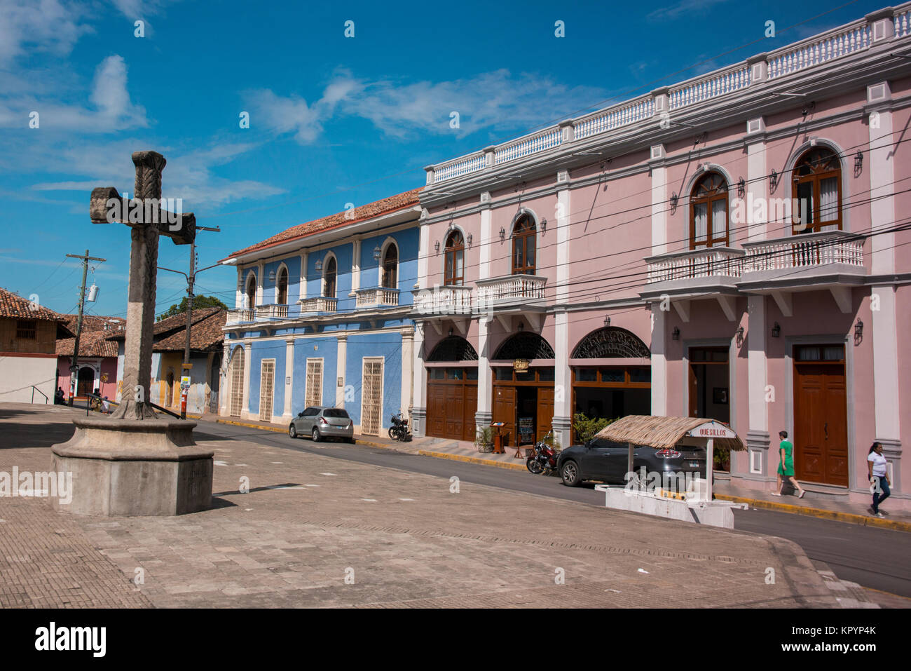 Central America, Nicaragua. Colonial city of Granada. Stock Photo