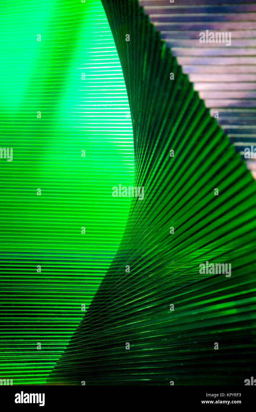 Deep green emerald abstract luminescent lines background Stock Photo