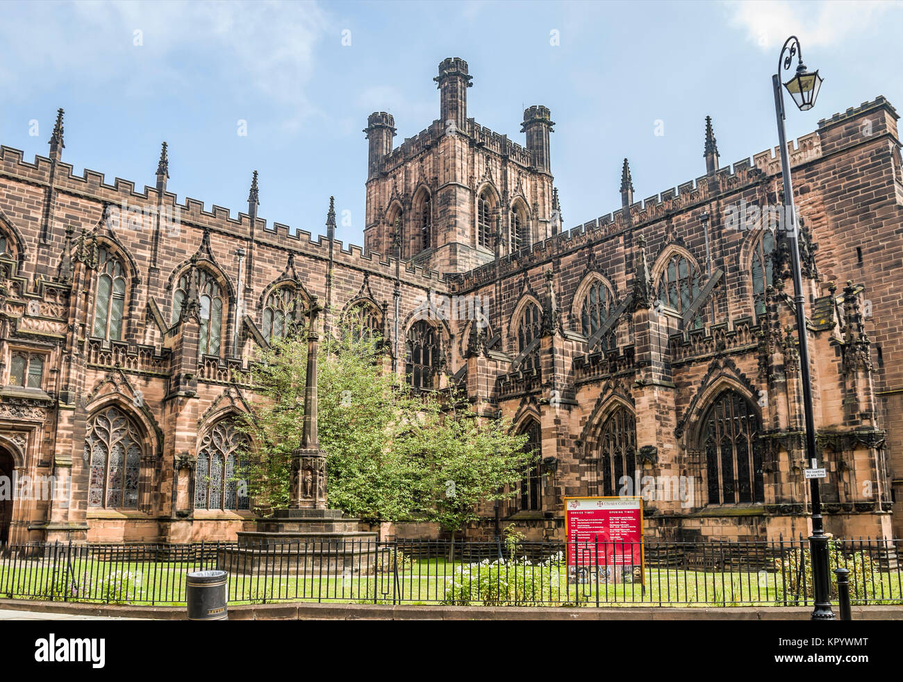 Chester Cathedral is a Church of England cathedral and the mother church of the Diocese of Chester, Cheshire, England, UK Stock Photo