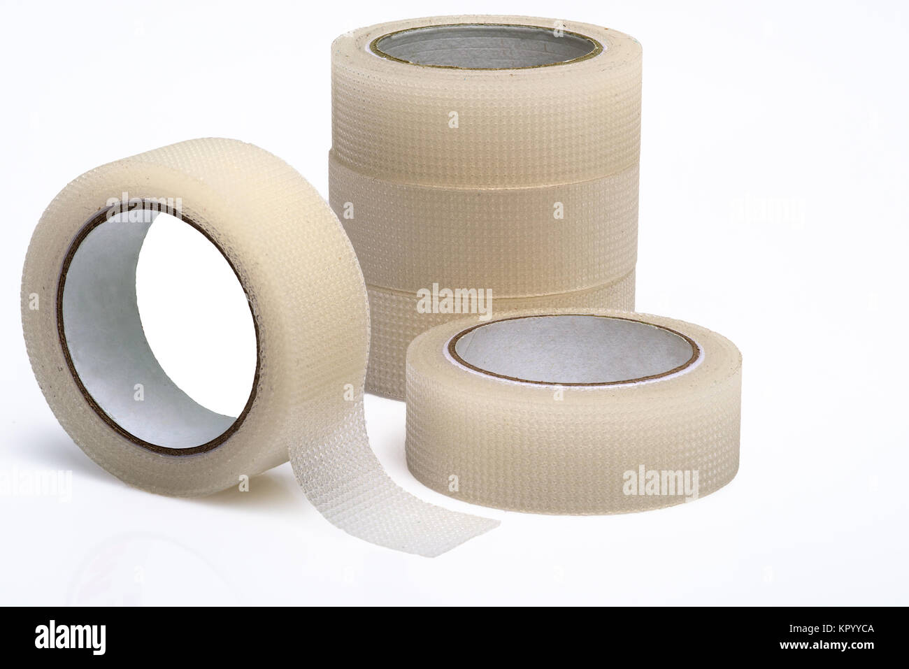 Medical sticking Tape on white background Stock Photo Alamy