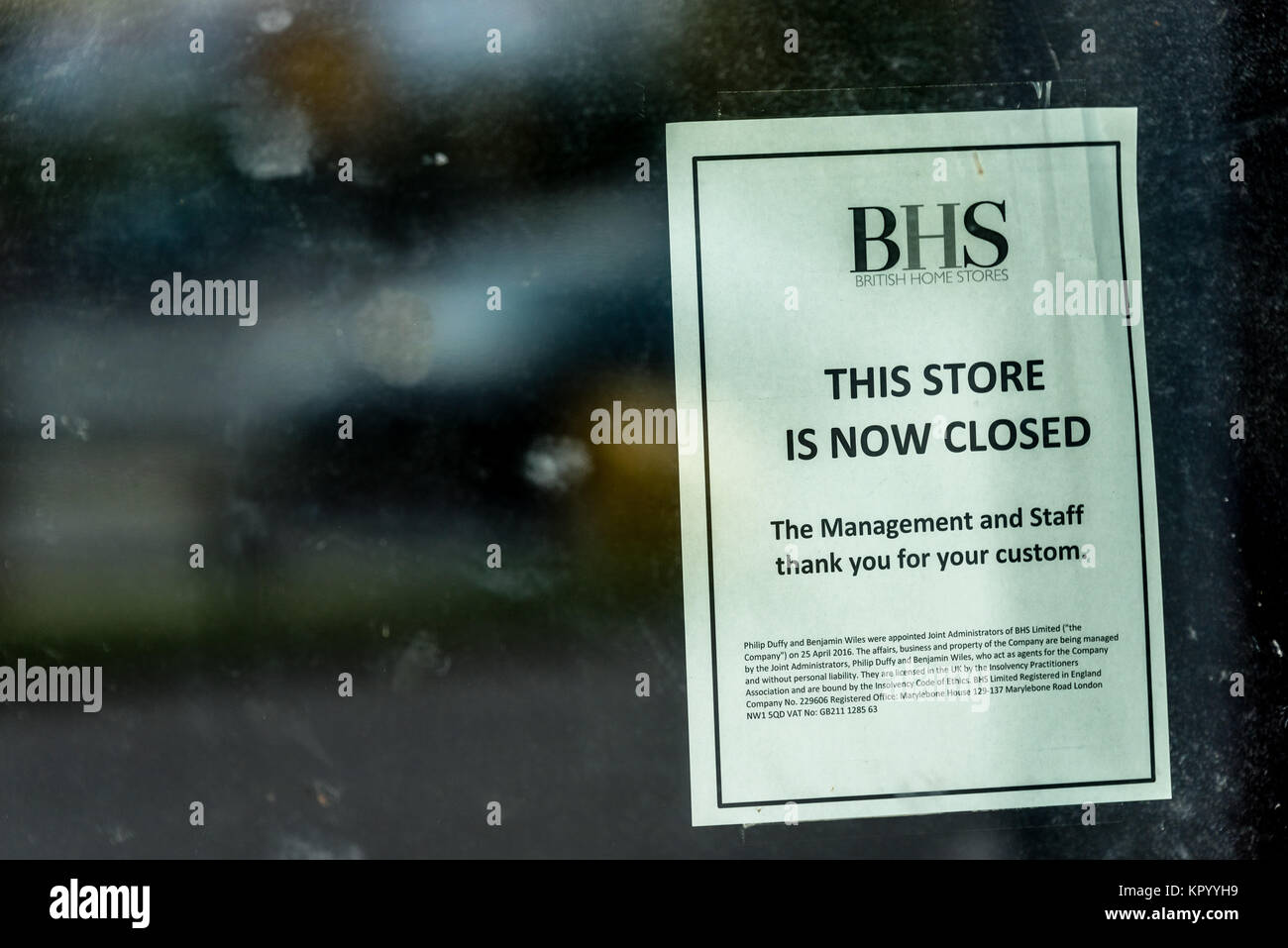 Shop Closed Closure Notice Stock Photos & Shop Closed Closure Notice