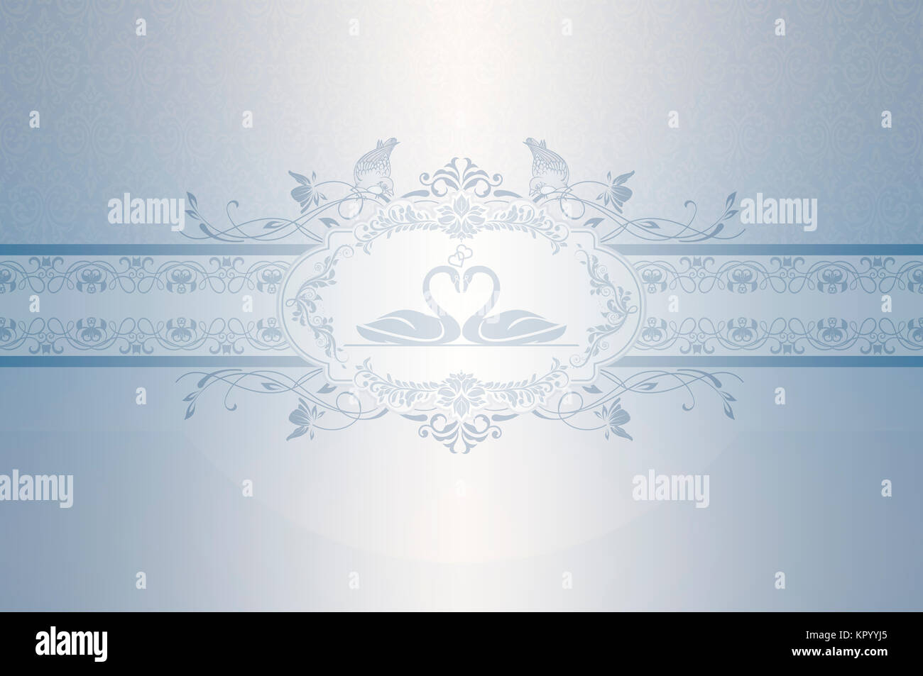 Wedding background with decorative frame and old-fashioned patterns. Wedding  invitation card design Stock Photo - Alamy, image size:1300x953