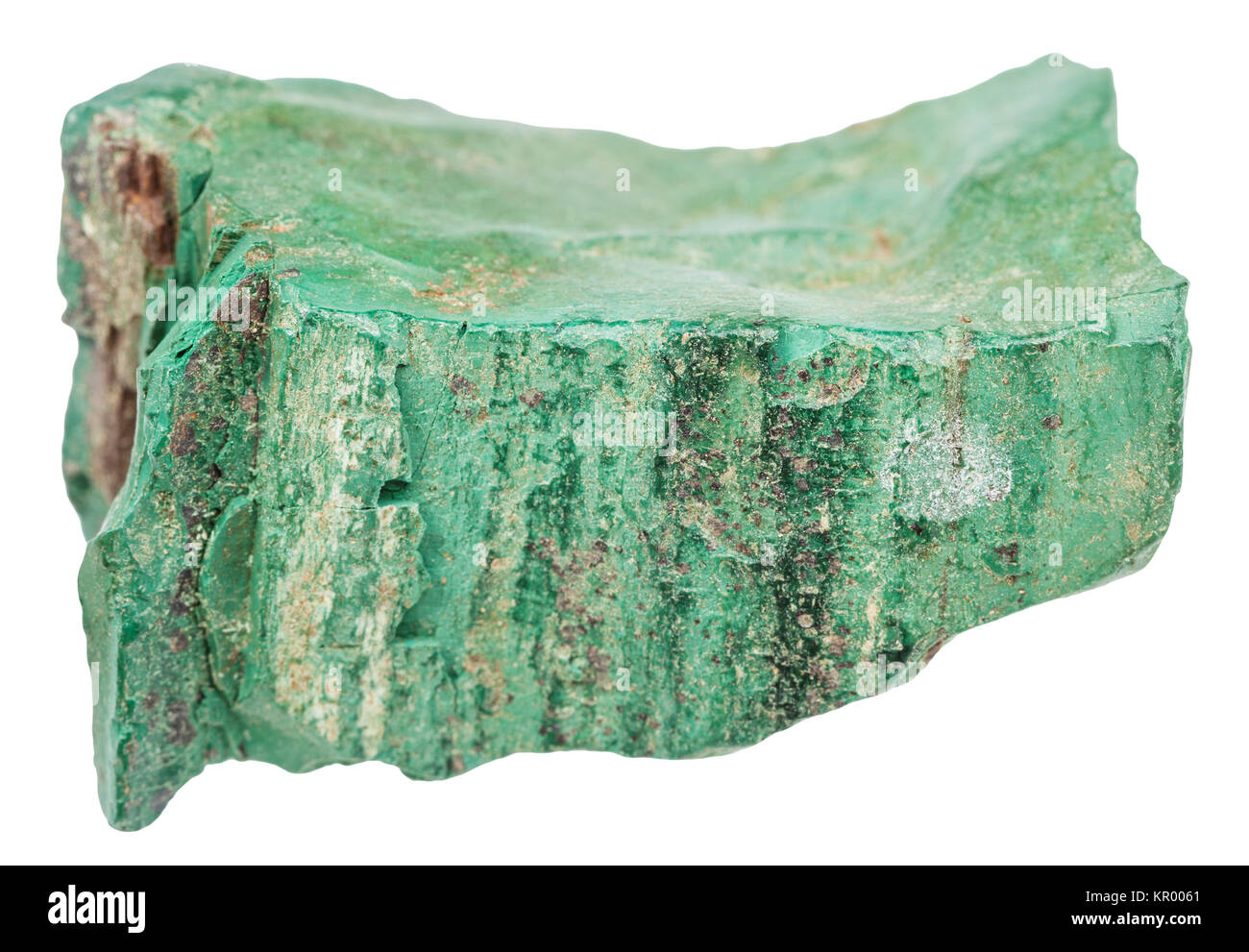 volkonskoite mineral stone isolated on white Stock Photo - Alamy