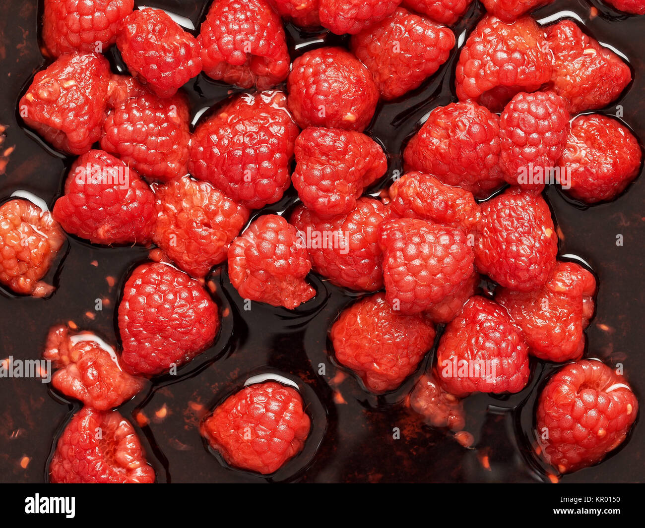 rustic french raspberry fruit compote preserve Stock Photo - Alamy