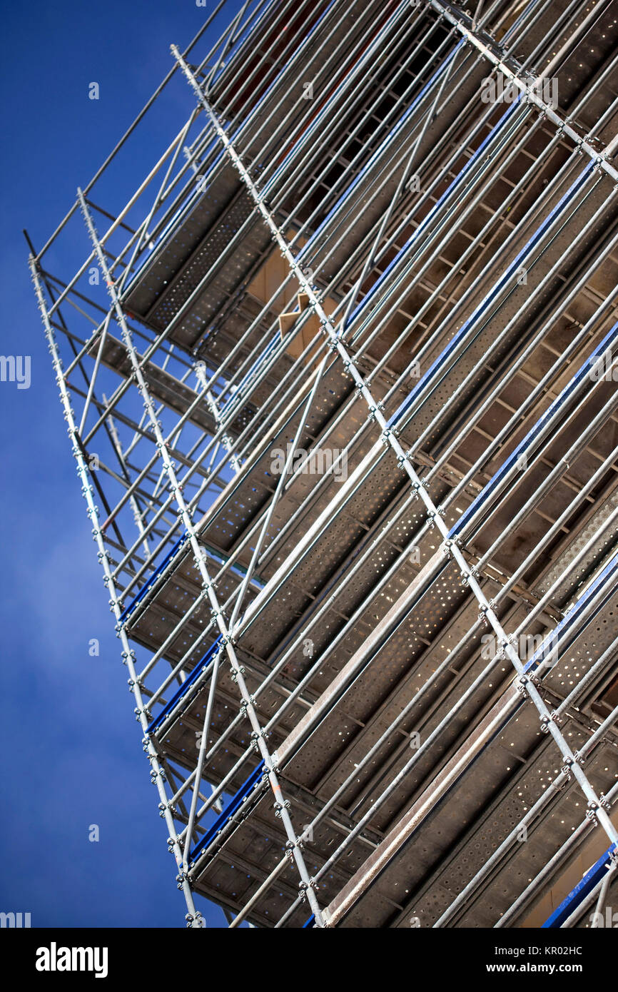 Scaffolding on a construction site Stock Photo Alamy