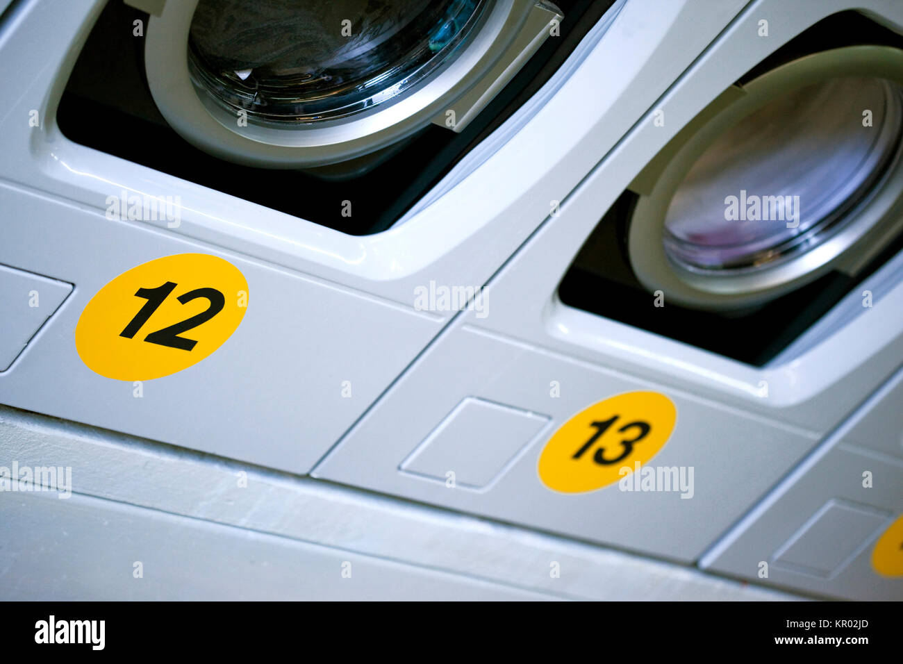 Washing machines in a pressing Stock Photo