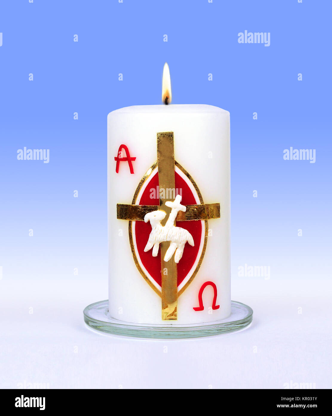 easter candle Stock Photo