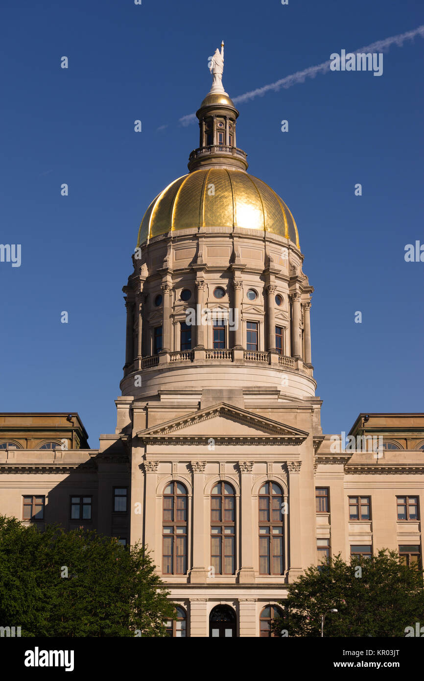 Atlanta Georgia State Capital Gold Dome City Architecture Stock Photo