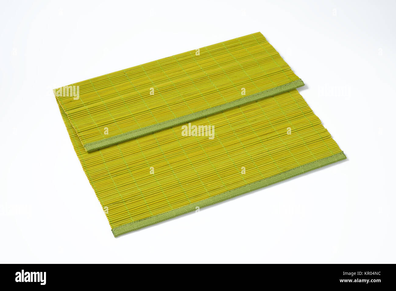 green bamboo placemat Stock Photo Alamy