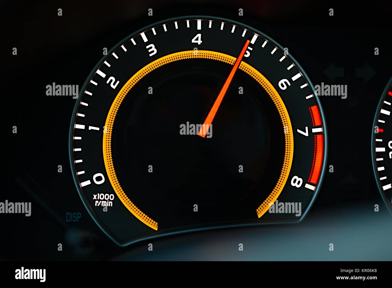 Tachometer car dashboard Stock Photo Alamy