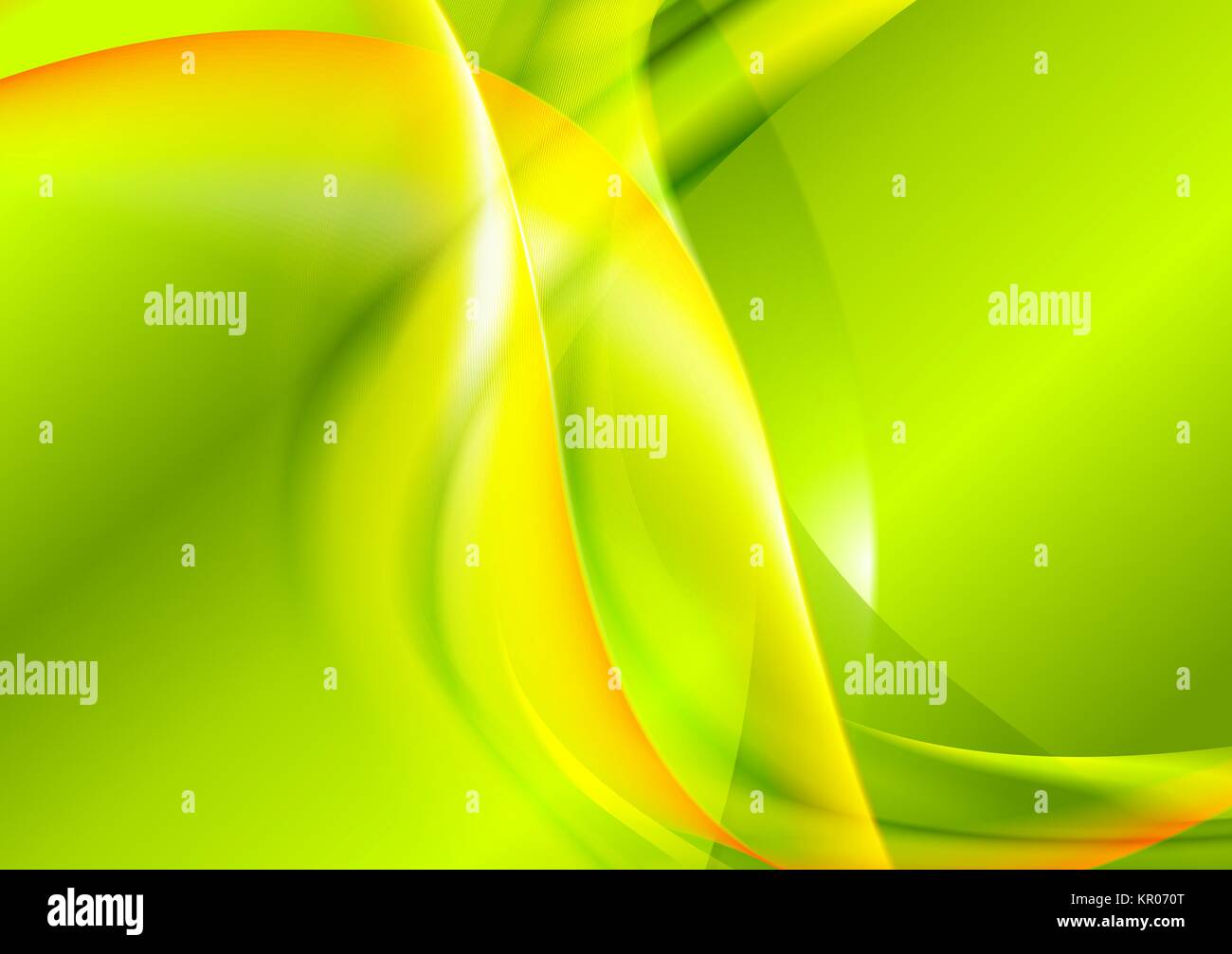 Bright green yellow waves design Stock Photo - Alamy