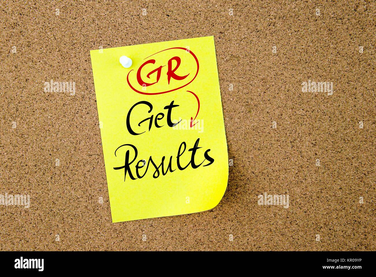Business Acronym GR Get Results Stock Photo