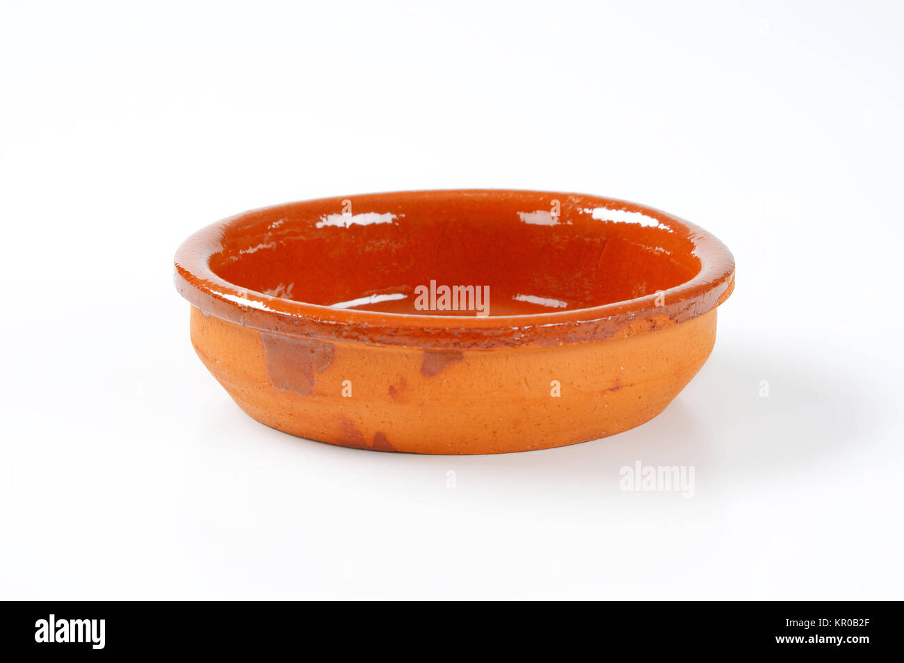 empty red clay bowl Stock Photo Alamy