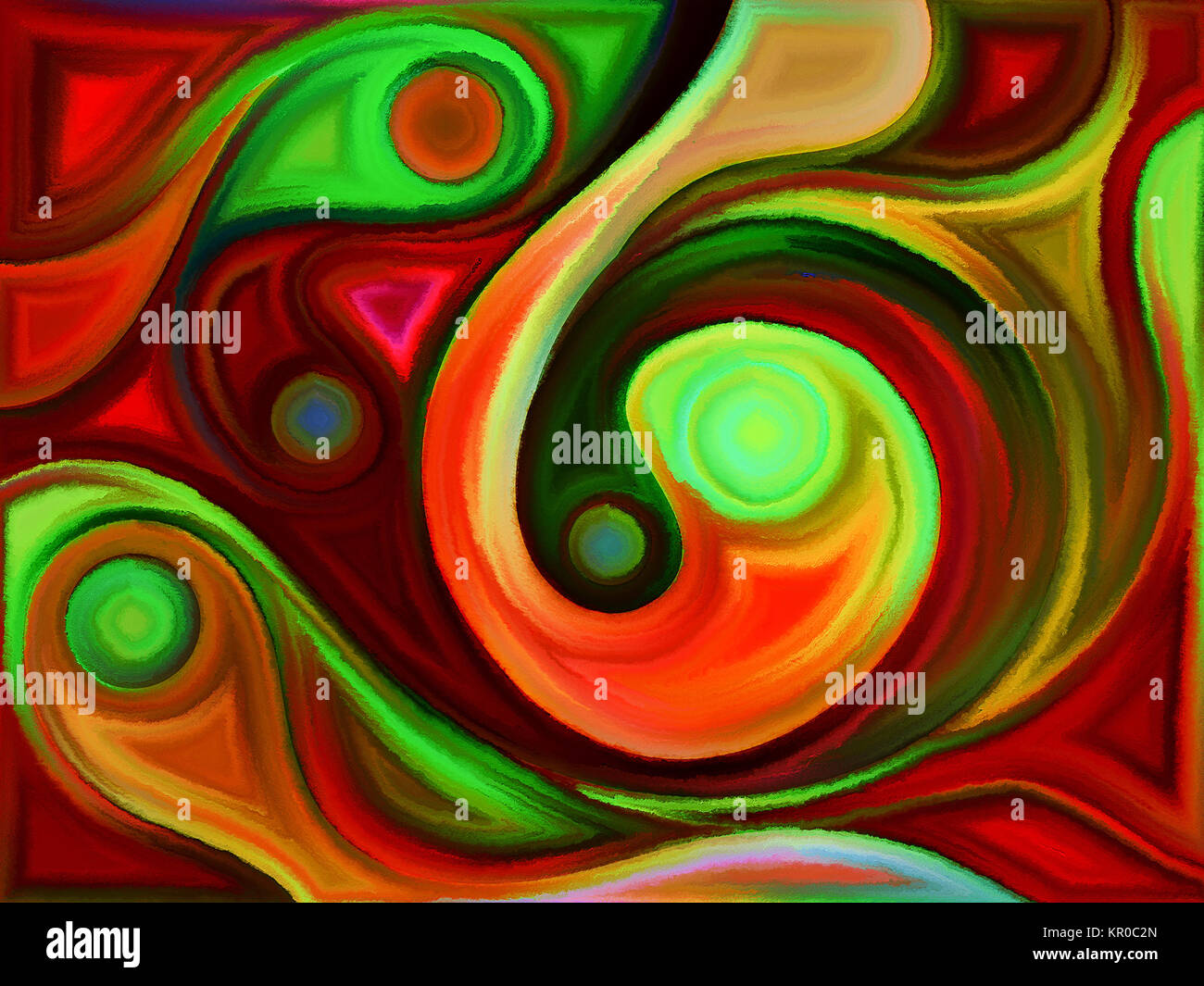Unfolding of Colors Stock Photo - Alamy