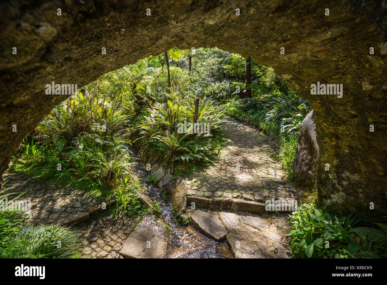 Garden Of Eden Garden Located In Sintra Portugal Stock Photo