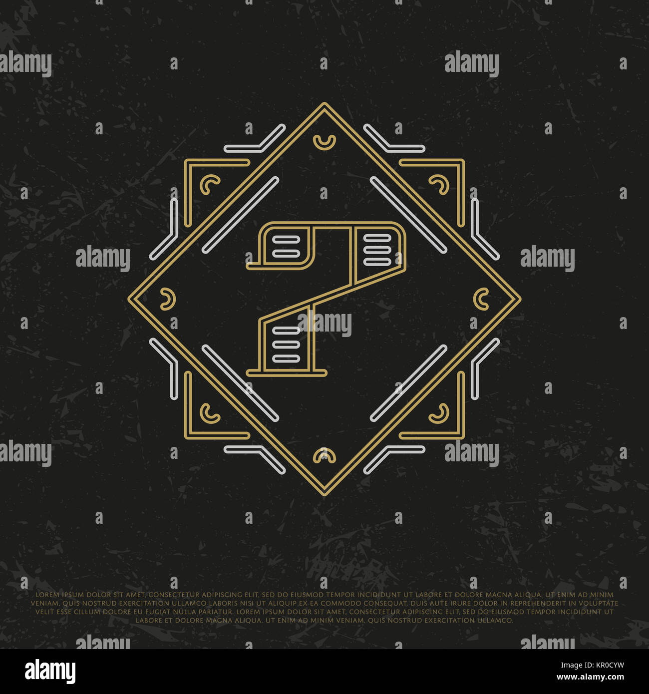Script Number 7 Vector Vector Number Seven Stock Photo - Alamy