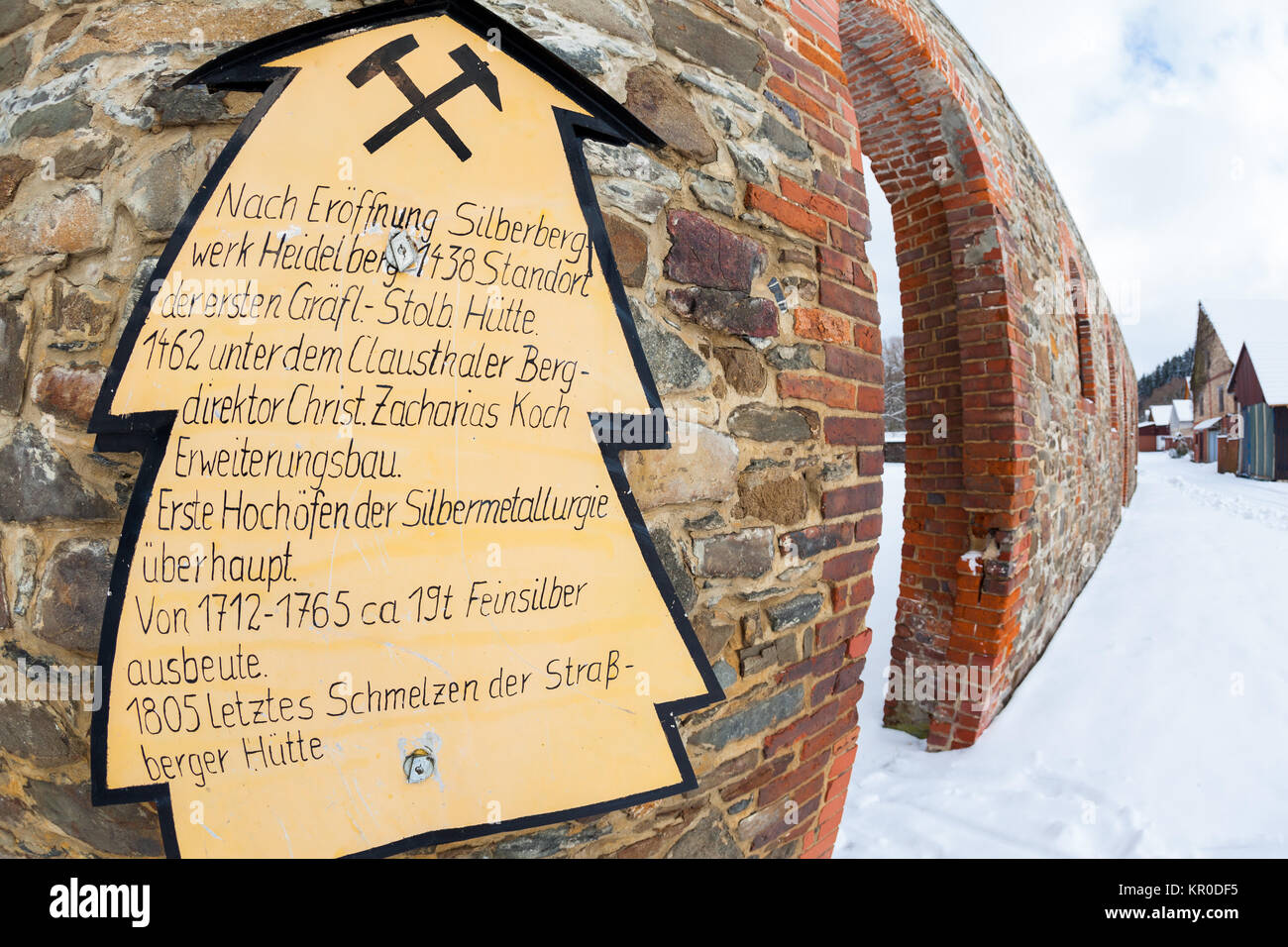 Altbergbau in StraÃŸberg Harz Stock Photo