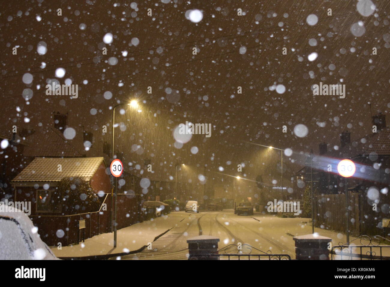 UK snowfall in December Stock Photo Alamy