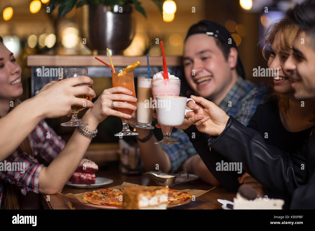 People Meeting Friendship Togetherness Coffee Shop Concept Stock Photo