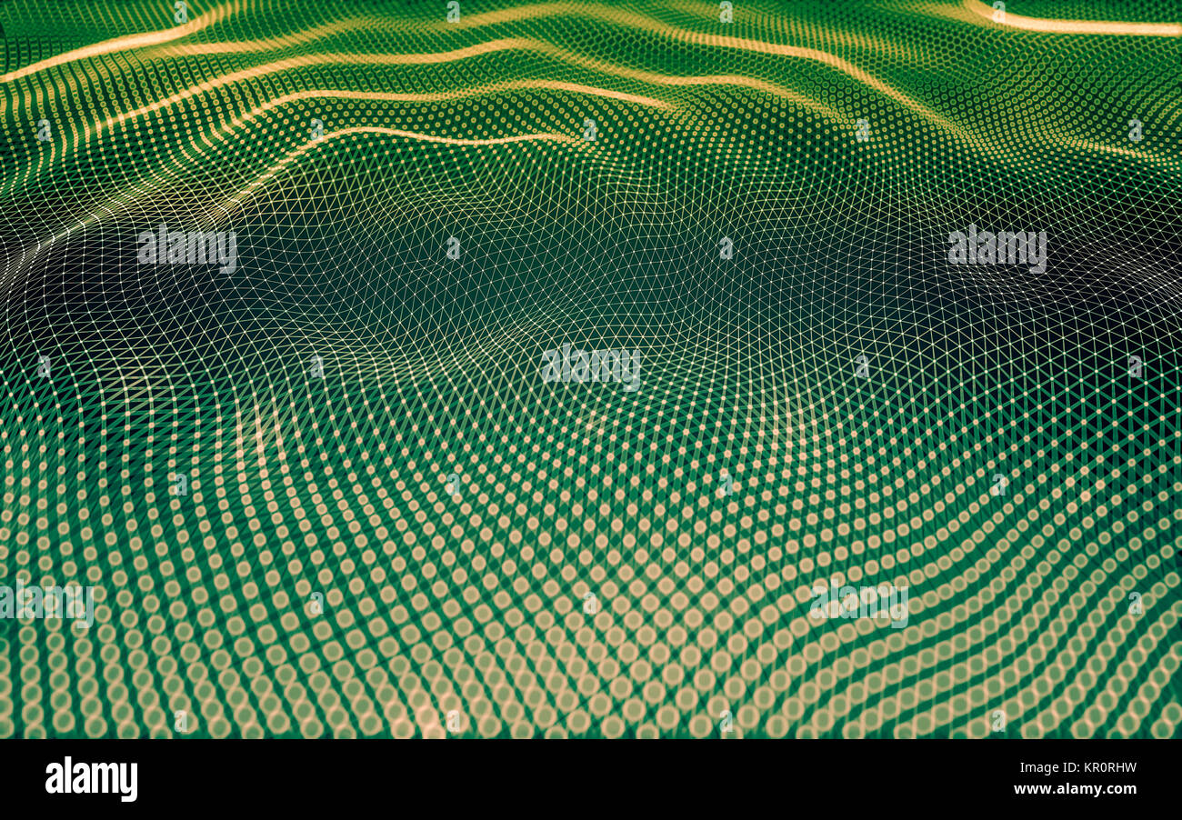 Abstract polygonal space low poly dark background, 3d rendering Stock ...