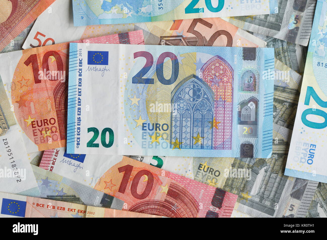 euro banknotes,money Stock Photo