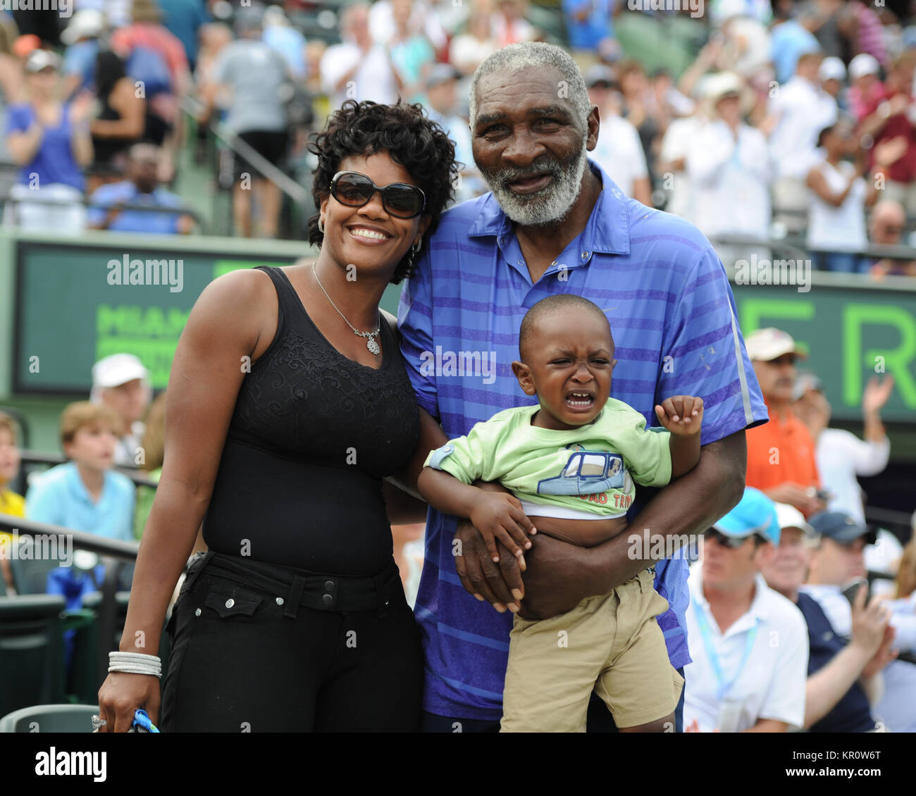 KEY BISCAYNE, FL - MARCH 23: Lakeisha Graham; Richard Williams; Dylan ...