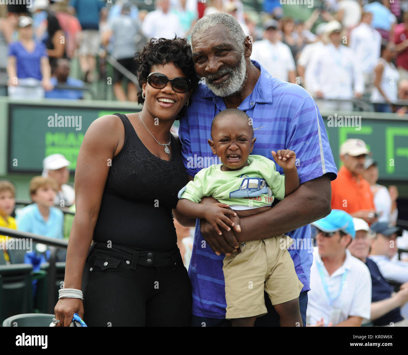 KEY BISCAYNE, FL - MARCH 23: Lakeisha Graham; Richard Williams; Dylan ...