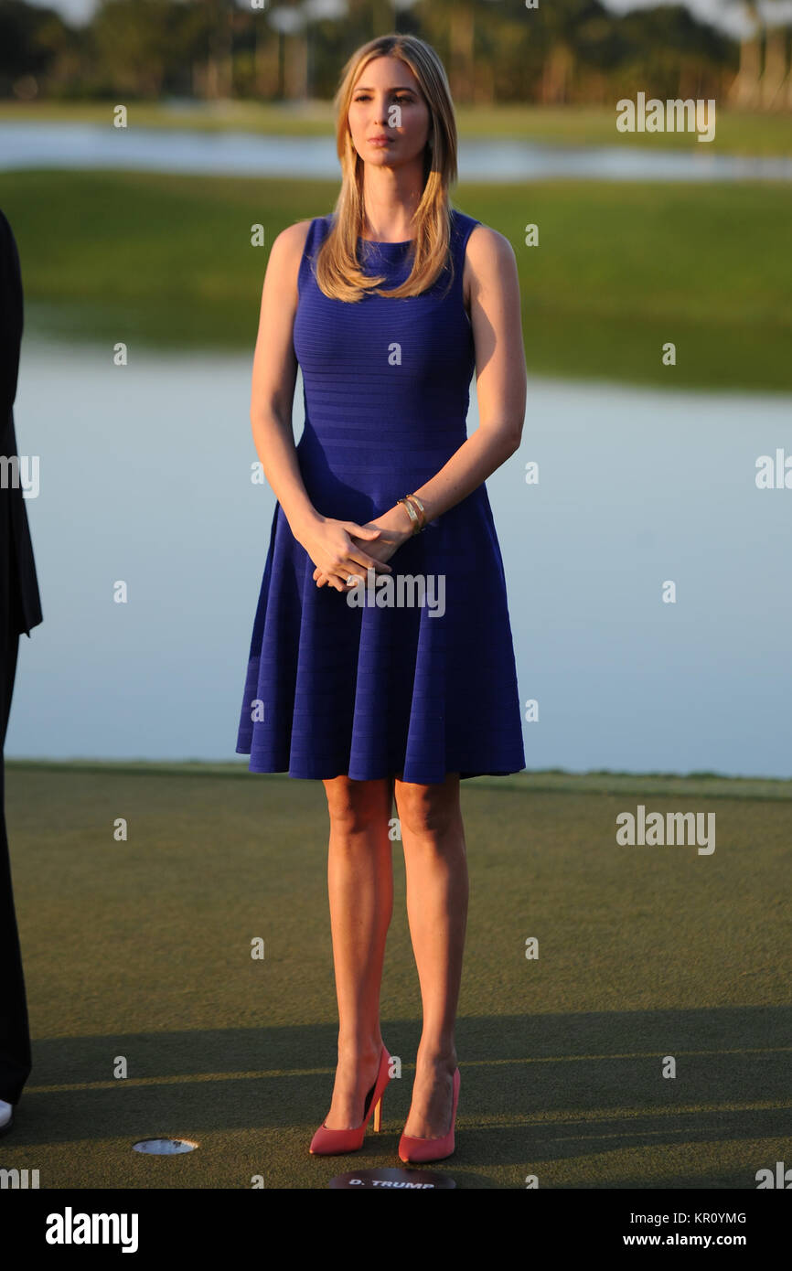 DORAL, FL - MARCH 9: Ivanka Trump during the final round of the World Golf  Championships-Cadillac