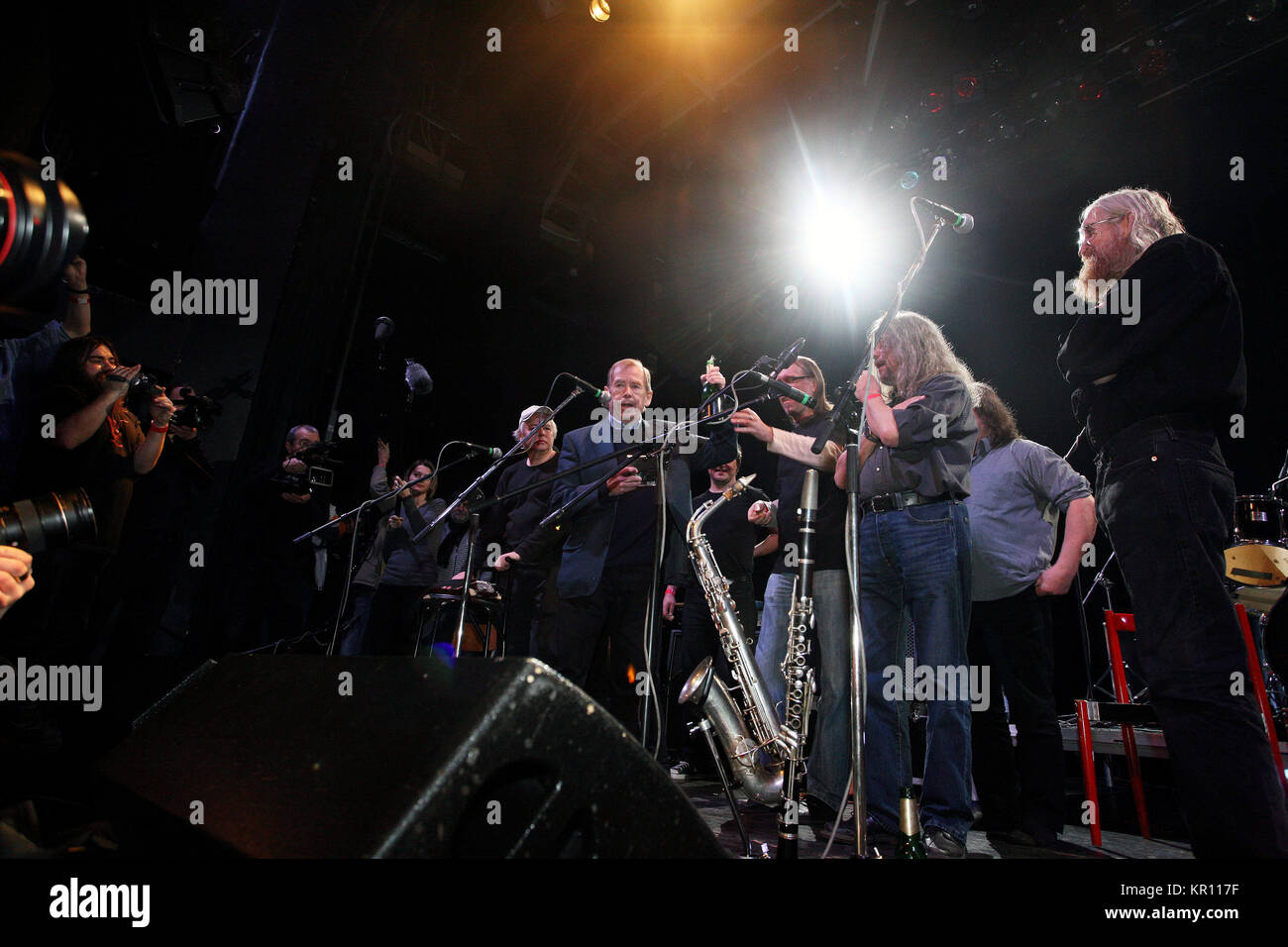 Vaclav Havel, Czech president, godfather of new CD of The Plastic