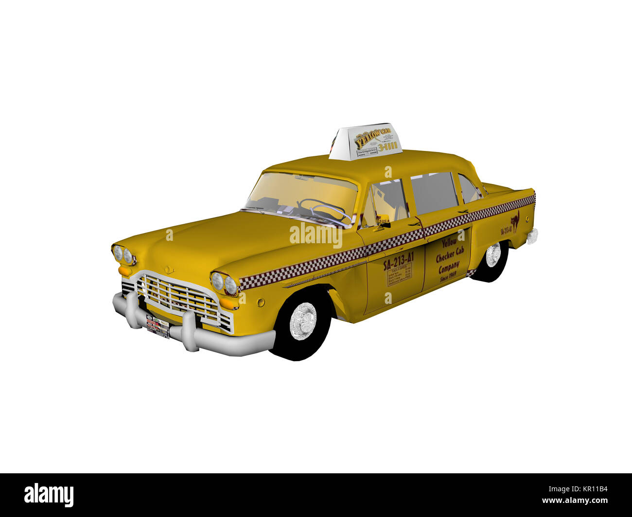 Gelbes Taxi Schild - Stock Image - Everypixel