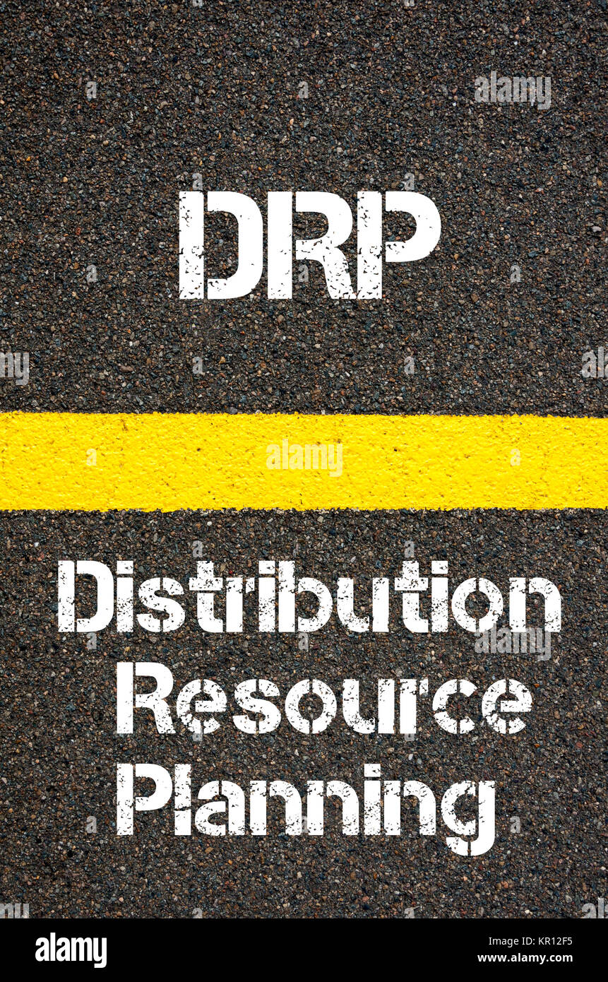 Business Acronym DRP Distribution Resource Planning Stock Photo Alamy
