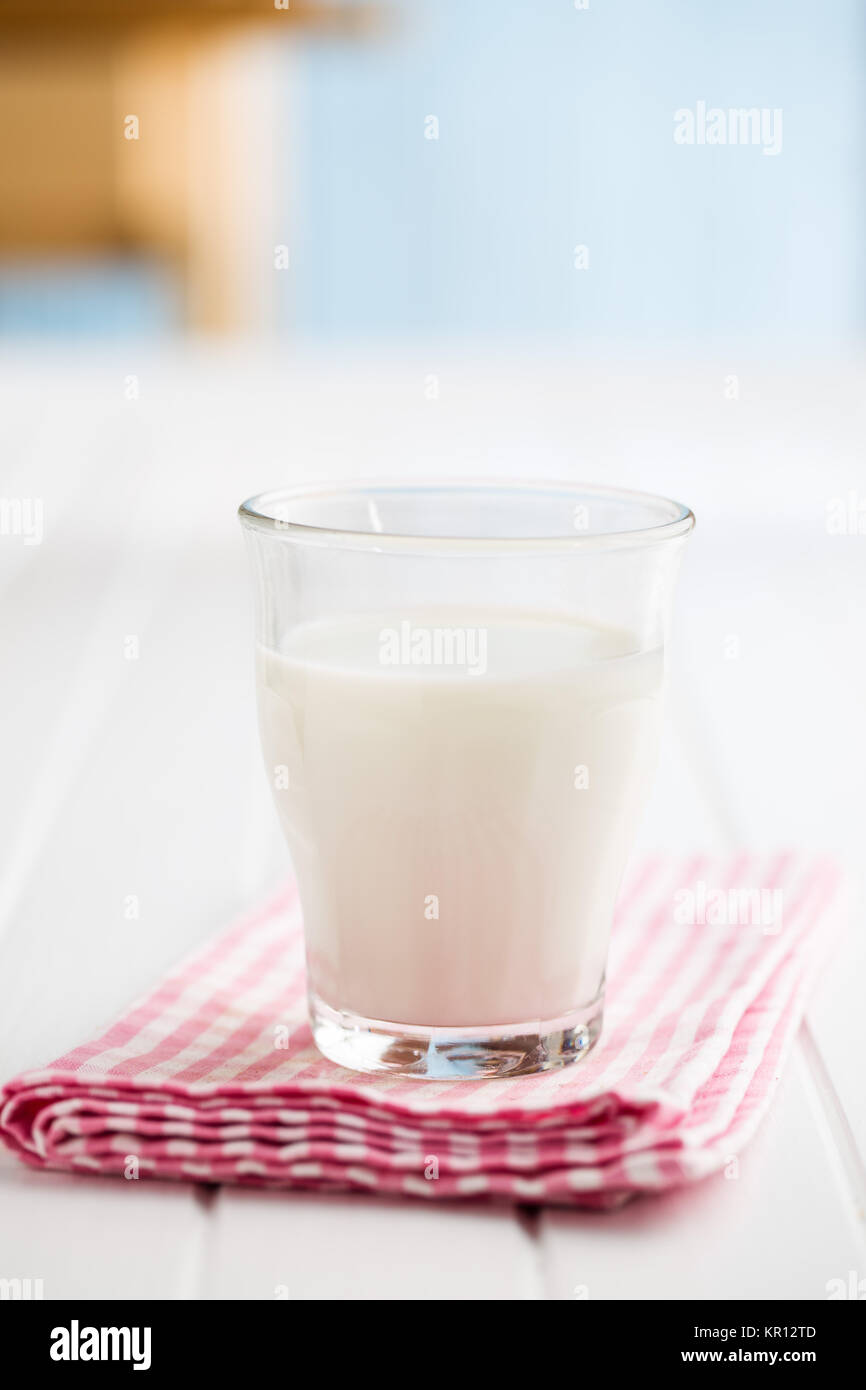 Fresh milk in glass Stock Photo - Alamy