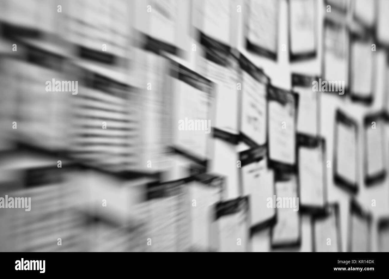 Digital Sticky Notes Black and White Stock Photos & Images - Alamy