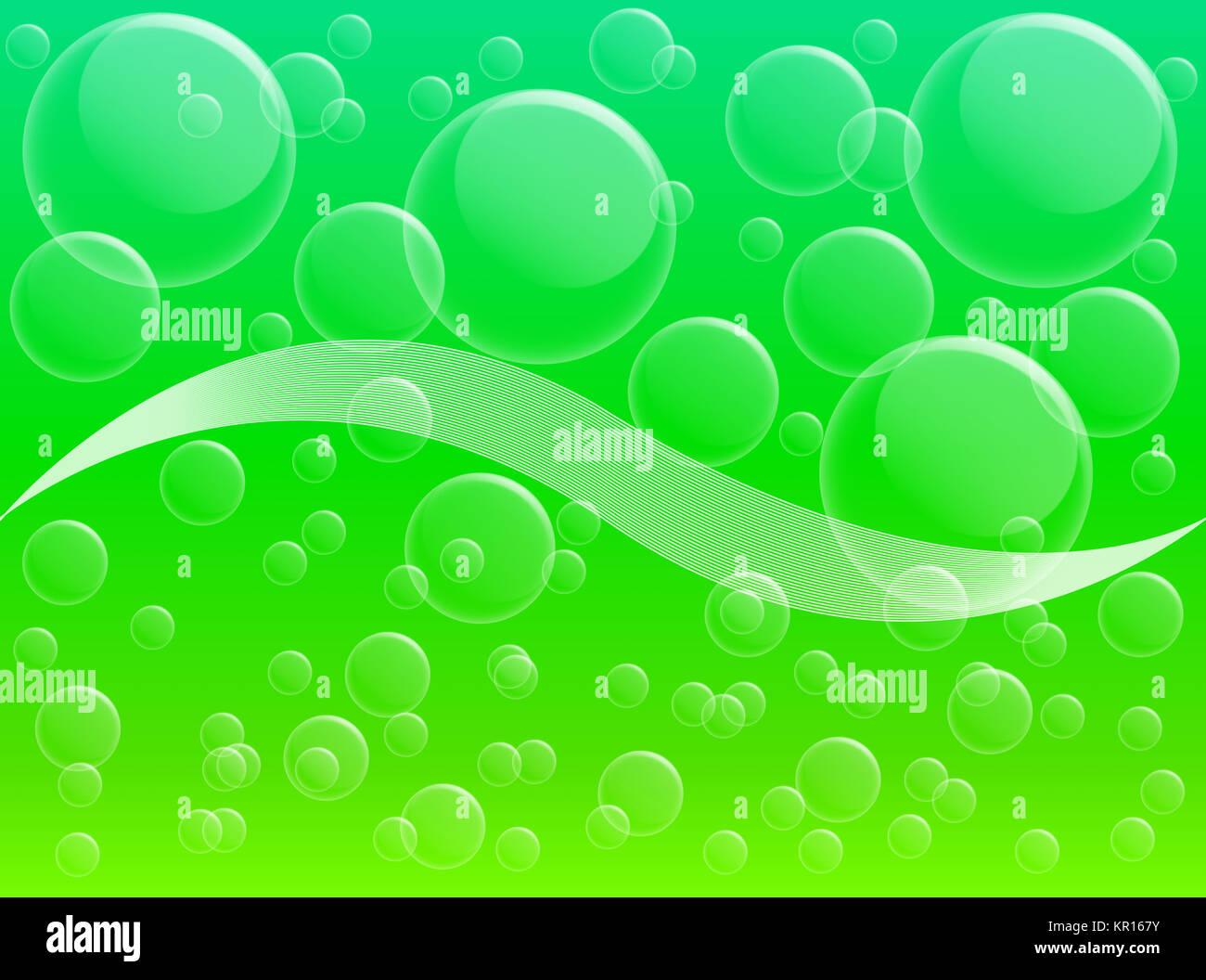 Air bubble on green background Stock Photo Alamy