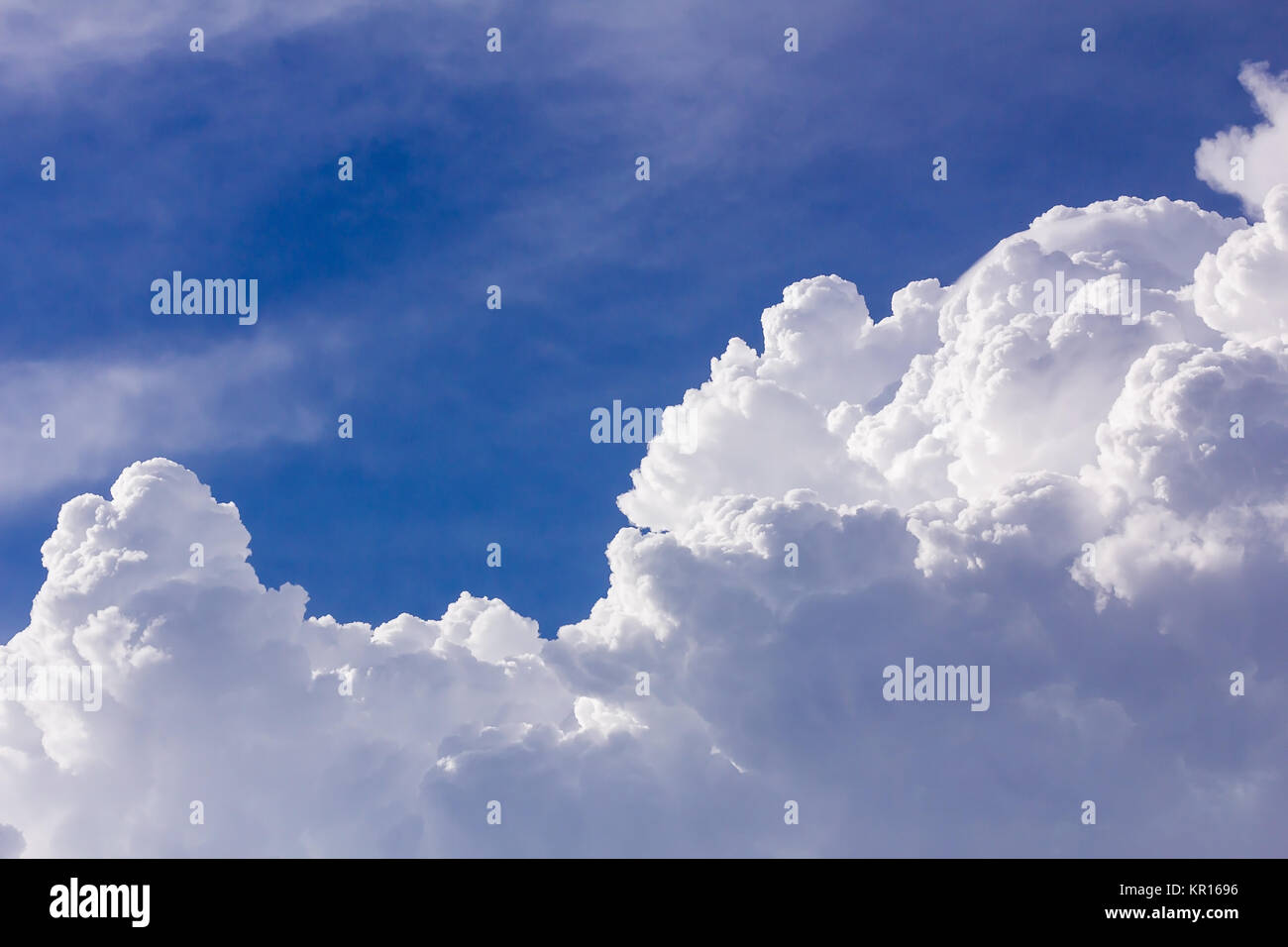 Clouds in blue sky before rain Stock Photo - Alamy