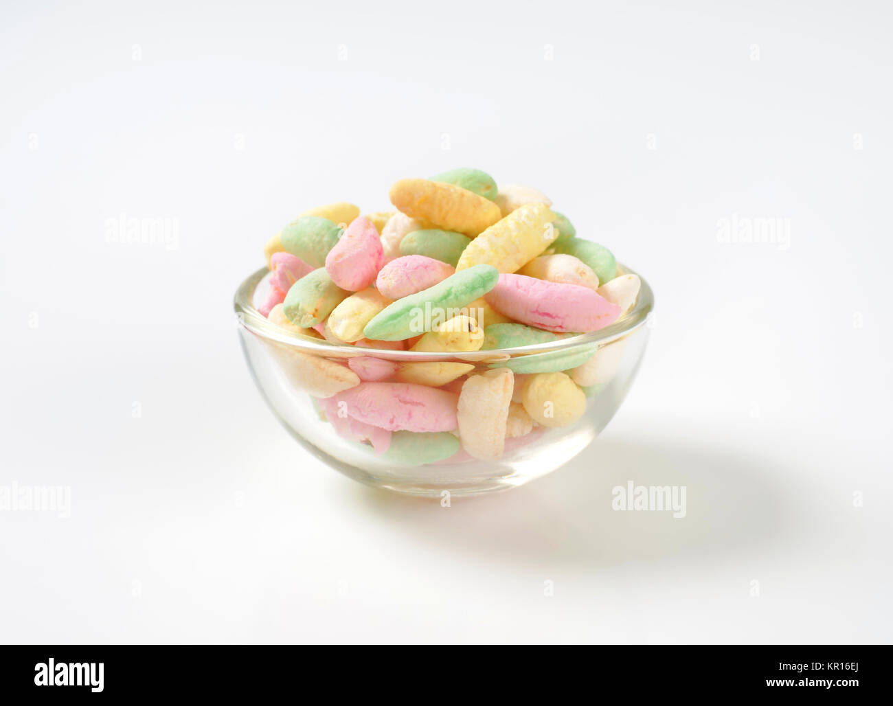 colored puffed rice Stock Photo
