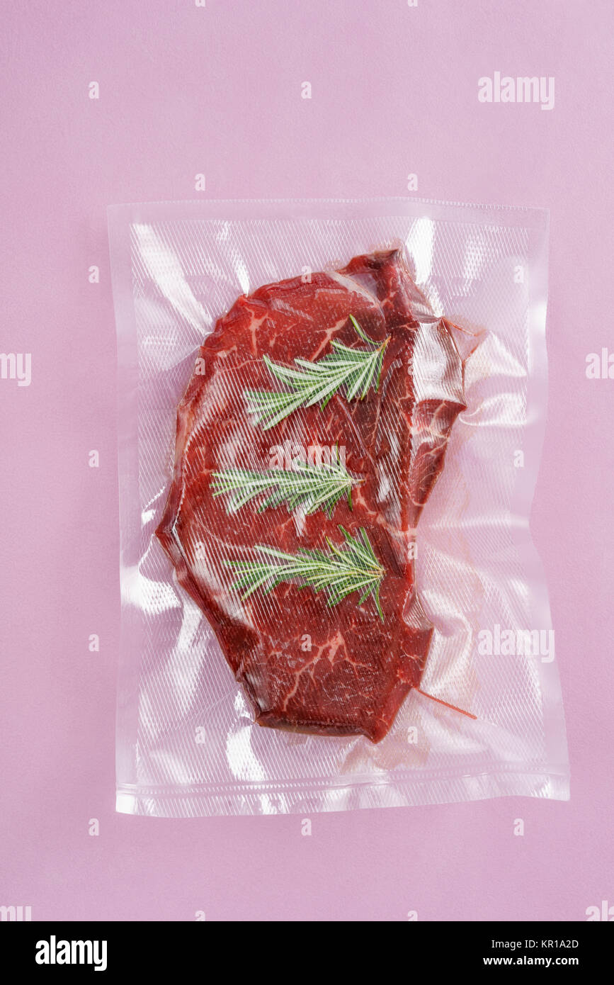 Vacuum sealed roast beef Stock Photo Alamy