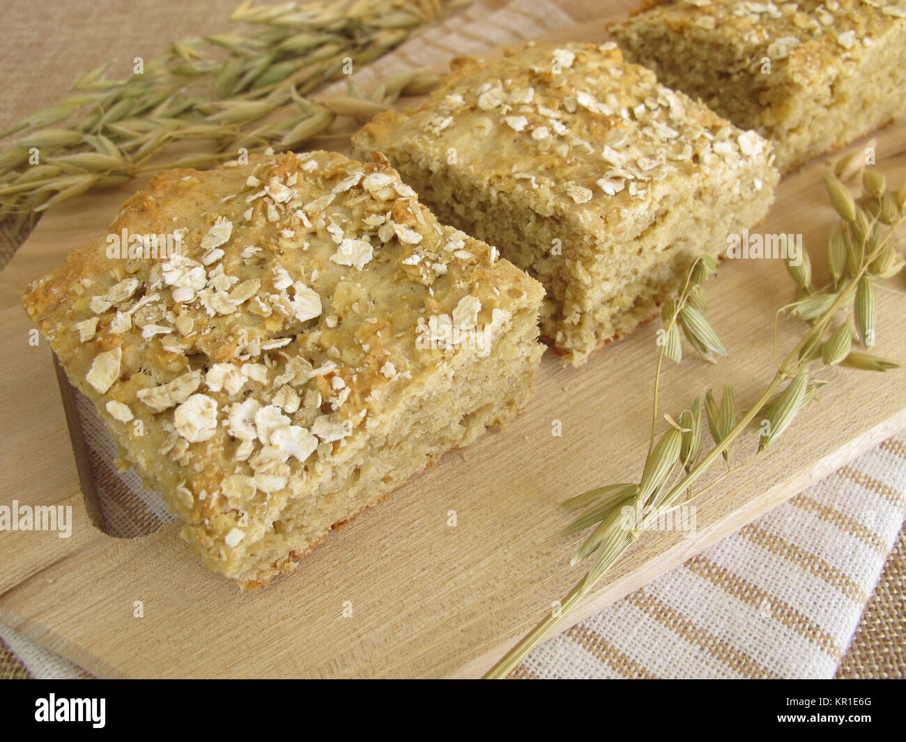 homemade oat cake Stock Photo Alamy