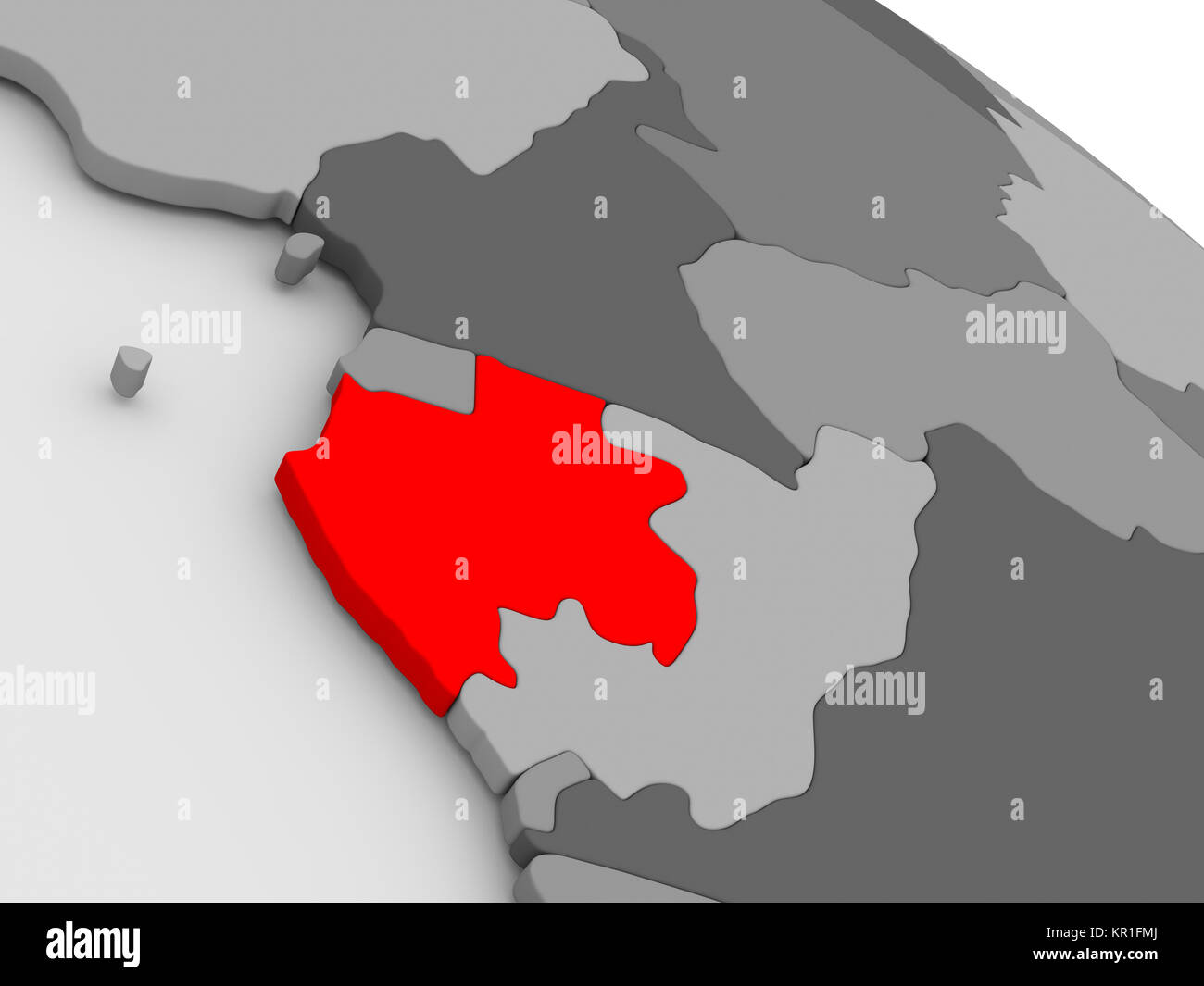 Gabon political map hi-res stock photography and images - Alamy