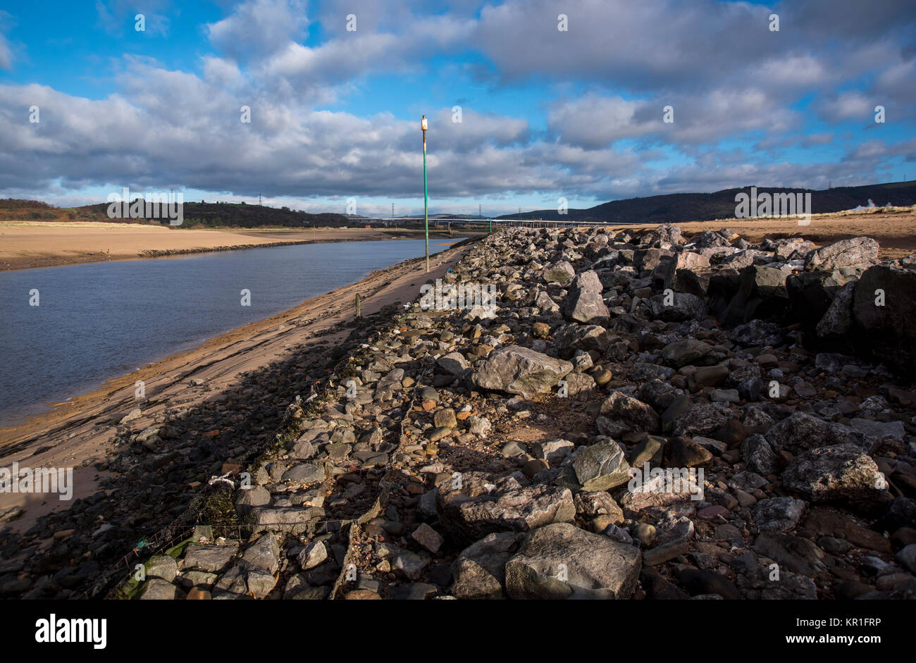 Baglan Bay and Aberavon Sands, West Glamorgan, South Wales, UK. Stock Photo