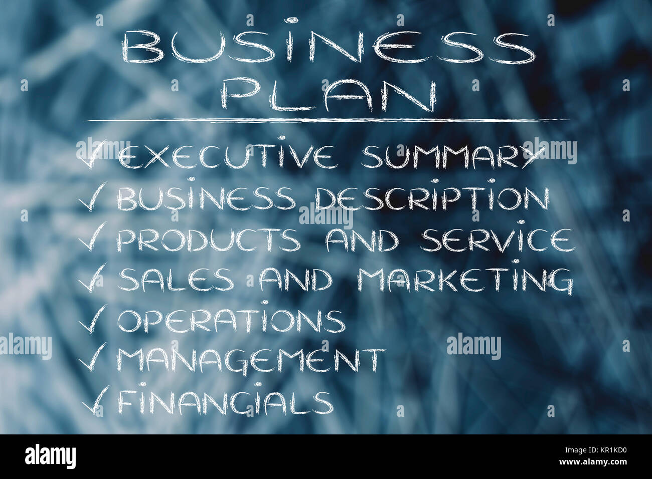 the key sections of a business plan