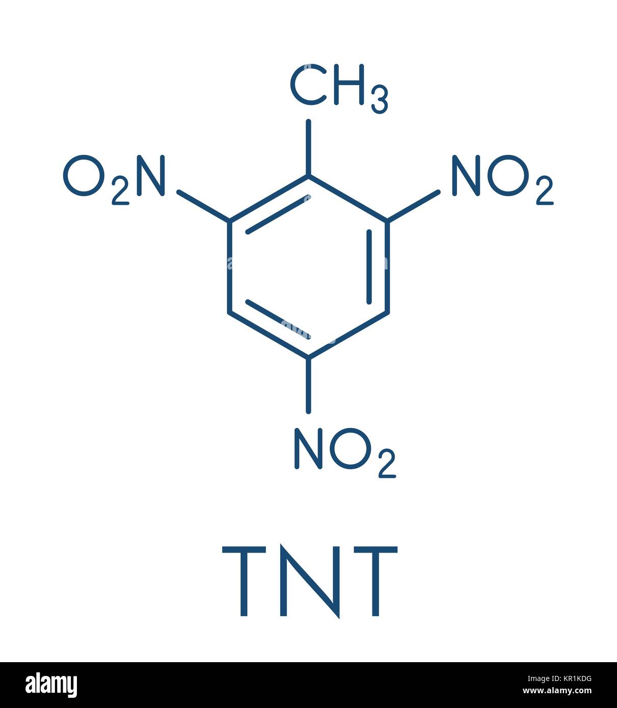 Trinitrotoluene Tnt High Explosive Molecule Skeletal Formula Stock Vector Image Art Alamy
