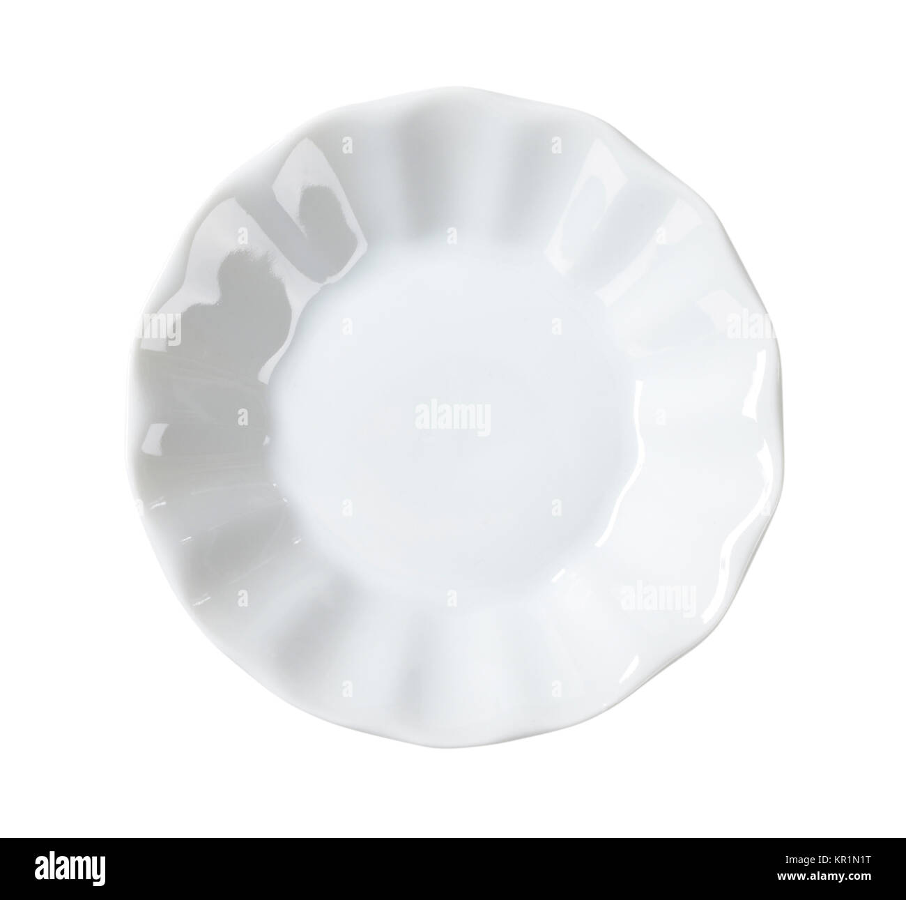 Small fluted white bowl Stock Photo Alamy