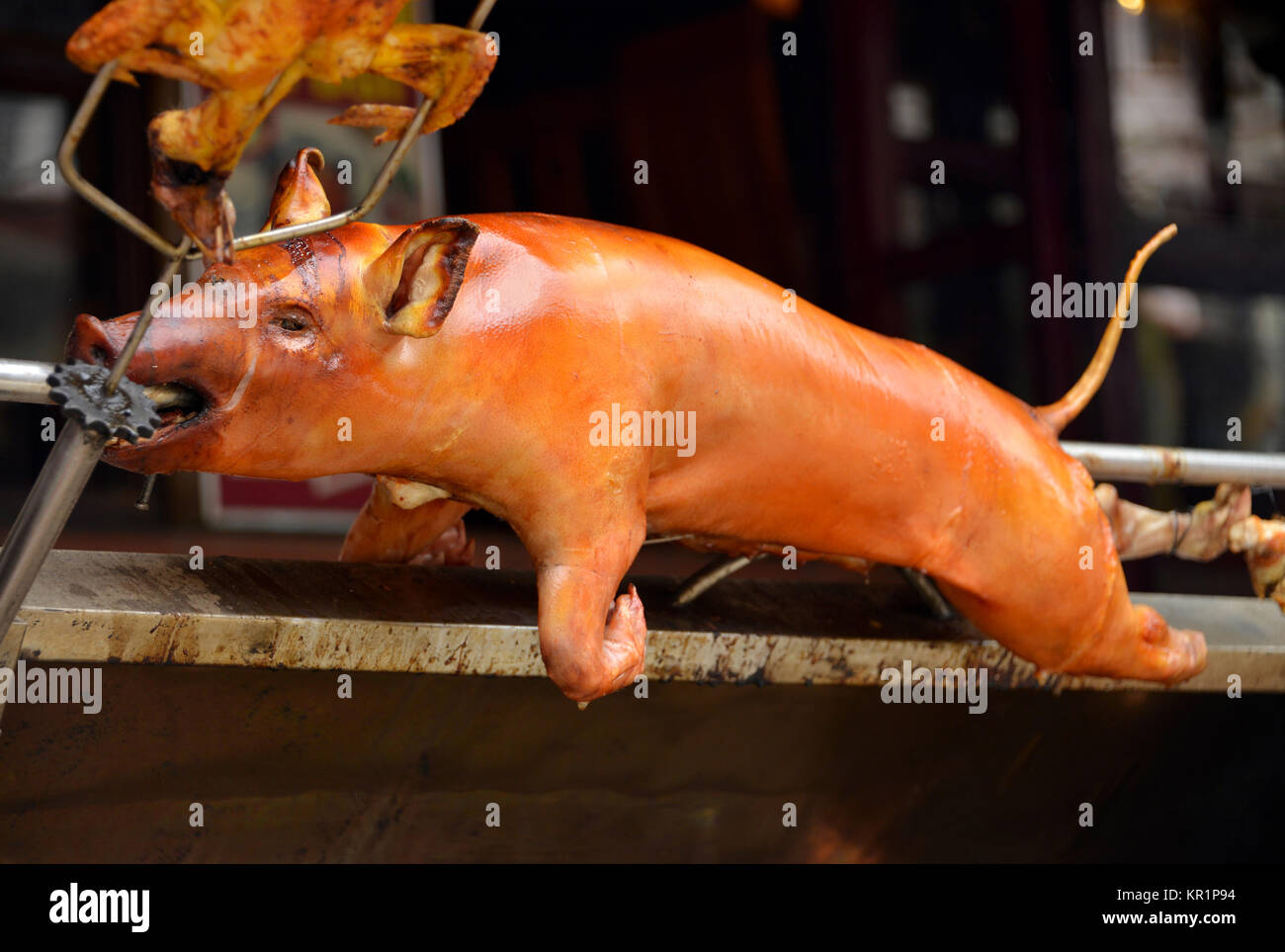 Sucking pig, Sat. Pa, Vietnam, Spanferkel, Sa Pa Stock Photo