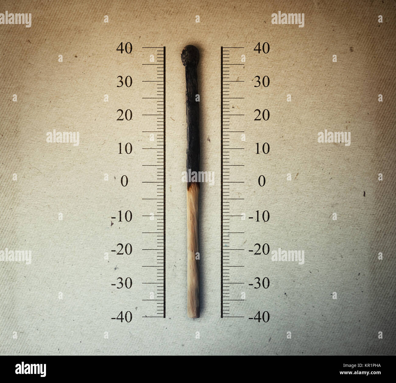 match thermometer Stock Photo